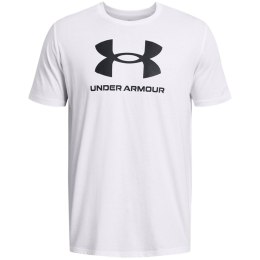 Koszulka męska Under Armour Sportstyle Logo biała 1382911 100 L