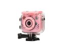 Extralink Kamera Kids Camera H18 Różowa 1080P 30fps, IP68, wyświetlacz 2.0"