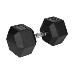 Hantel żeliwny gumowany HEX 40 kg REBEL ACTIVE