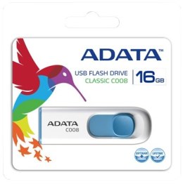 Pendrive A-DATA C008 16 GB Biało-niebieski (16 GB /USB 2.0 /Biało-niebieski )