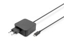 Ładowarka sieciowa zasilacz 1x USB-C PD 3.0 max. 65W zintegrowany kabel 1,2m czarna