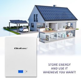 QOLTEC MAGAZYN ENERGII LIFEPO4 | 5.12KWH | 51.2V | 100AH | BMS | LCD