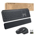 Logitech MX Keys combo for Business Gen 2 klawiatura Dołączona myszka Biuro RF Wireless + Bluetooth QWERTY Amerykański międzynar