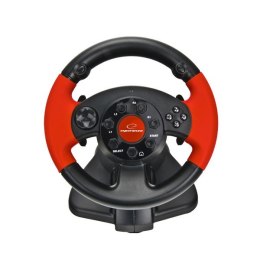 Kierownica z wibracjami Esperanza High Octane EG103 (PC, PS2, PS3; kolor czarny) (WYPRZEDAŻ)