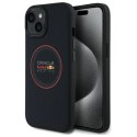 Red Bull RBHMP15S24PUILVR iPhone 15 6.1" hardcase granatowy/navy Leather Red Ring MagSafe