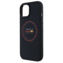 Red Bull RBHMP15S24PUILVR iPhone 15 6.1" hardcase granatowy/navy Leather Red Ring MagSafe