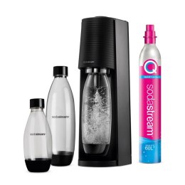 Sodastream Terra Schwarz Megapack zawiera 3 Flaschen + CO2 QC