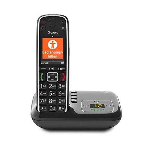 Gigaset E720A - Analog/DECT telephone - Wireless handset - 200 entries - Caller ID - Short Message Service (SMS) - Black