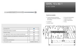 FISCHER KOŁEK ROZP.SXRL 10x 80 T/50szt. T40.