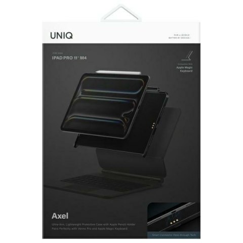 UNIQ etui Axel iPad Pro 11" M4 czarny/black ebony