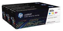 Toner HP zestaw HP 305A, HP305A=CF370AM, zawiera CMY, CE411A+CE413A+CE412A