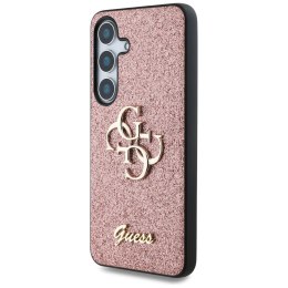 Etui Guess Fixed Glitter Big 4G Metal Logo do Samsung Galaxy S25 Plus różowy