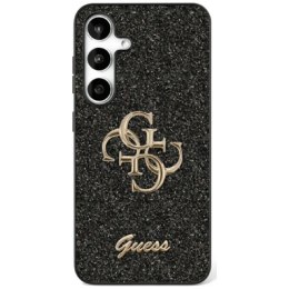 Etui Guess Fixed Glitter Big 4G Metal Logo do Samsung Galaxy S25 czarny