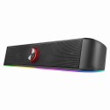 Defender Soundbar Z10, 2.0, 6W, czarny, regulacja głośności, Podświetlenie LED, USB/Bluetooth, 80Hz-20kHz