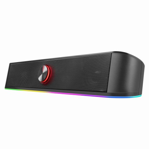 Defender Soundbar Z10, 2.0, 6W, czarny, regulacja głośności, Podświetlenie LED, USB/Bluetooth, 80Hz-20kHz