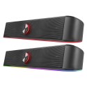 Defender Soundbar Z10, 2.0, 6W, czarny, regulacja głośności, Podświetlenie LED, USB/Bluetooth, 80Hz-20kHz