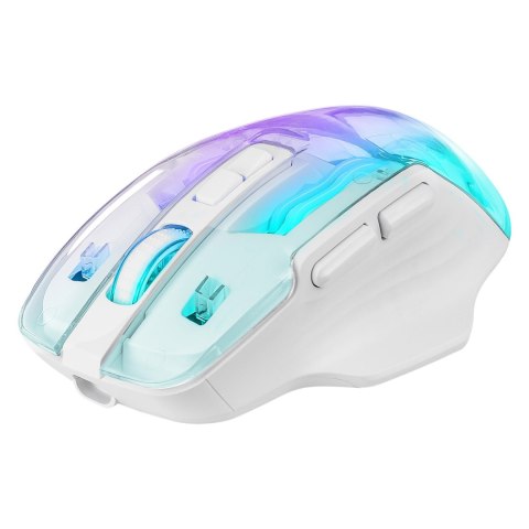 Mysz bezprzewodowa, Defender ASTRO ELITE GM-056, przezroczysta, optyczna, 3200DPI