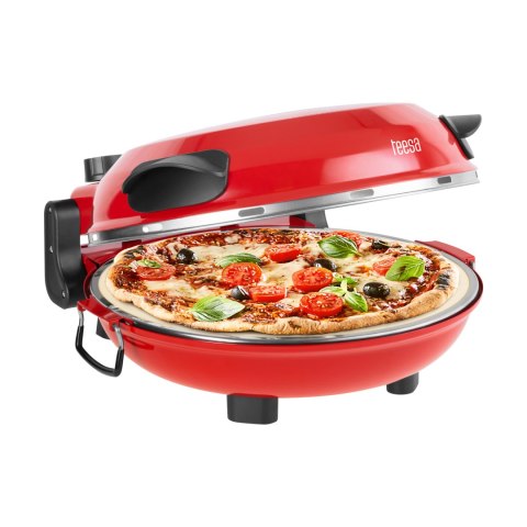 Piec do pizzy TEESA SUPREME + , 1200 W, 32 cm , okienko , wyjmowany kamień, sterowanie dwiema grzałkami
