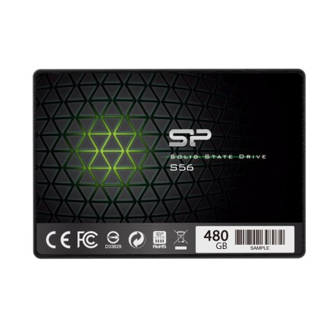 Silicon Power | S56 | 480 GB | Format SSD 2,5" | Interfejs SSD SATA | Prędkość odczytu 560 MB/s | Prędkość zapisu 530 MB/s