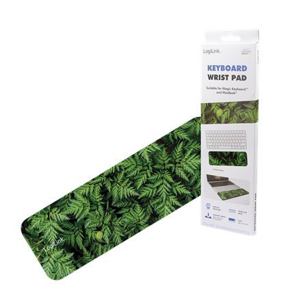 Logilink | Podkładka pod nadgarstki do klawiatury, średnia | ID0169 | Podpórka pod nadgarstki | N/A | N/A | Zielona