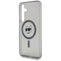 Etui Karl Lagerfeld Button Choupette Head Printed Logo MagSafe Samsung Galaxy S25 czarny