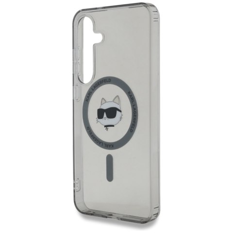 Etui Karl Lagerfeld Button Choupette Head Printed Logo MagSafe Samsung Galaxy S25 czarny