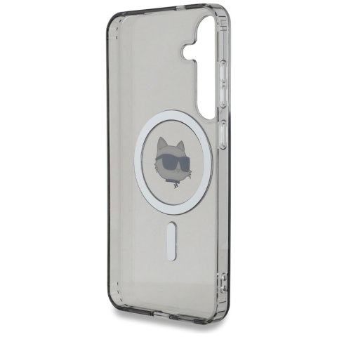 Etui Karl Lagerfeld Button Choupette Head Printed Logo MagSafe Samsung Galaxy S25 czarny