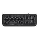 Genius KB-118 II, klawiatura CZ/SK, klasyczna, wodoodporny rodzaj przewodowa (PS/2), czarna
