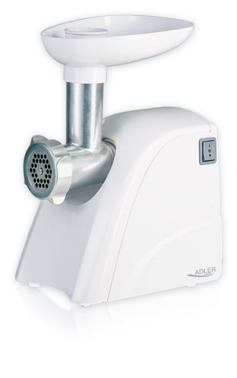 Adler AD 4803 Meat mincer, Power 800W, Bowl, Middle size sieve, Mince sieve, Poppy sieve, Plunger, Sausage filler Adler