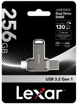 Pendrive Dual Drive D400 256GB USB-C/A 3.1 130MB/s