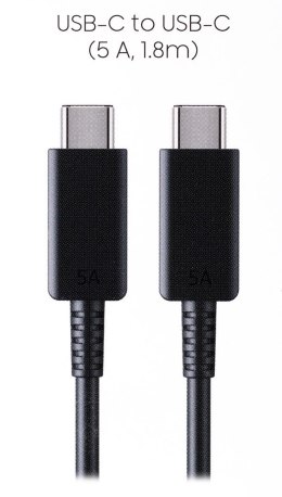 Kabel Samsung EP-DX510JB USB-C/USB-C 1,8m 5A, czarny