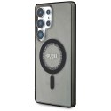 Etui Guess Rhinestones Printed Classic Logo MagSafe Samsung Galaxy S25 Ultra czarny