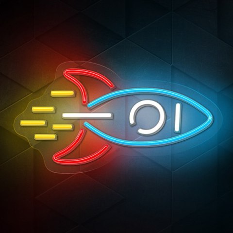 Neon PLEXI LED ROCKET multicolor NNE18 Neolia