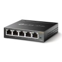 TP-LINK | Switch | TL-SG105E | Web managed | Wall mountable | 1 Gbps (RJ-45) ports quantity 5 | Power supply type External | 36