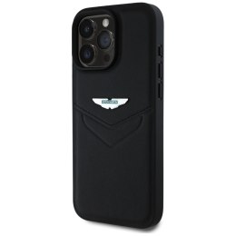 Etui Aston Martin HC Leather Victory Design do iPhone 16 Pro Max czarny