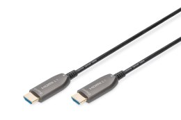 Kabel połączeniowy hybrydowy HDMI 2.1 Ultra High Speed 8K60Hz UHD HDMI A/HDMI A M/M czarny 15m