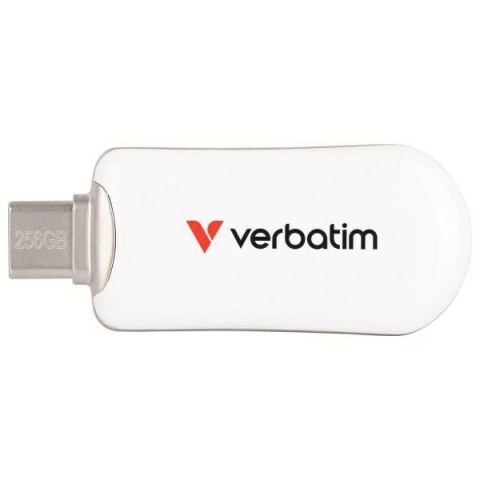 Pendrive Verbatim Plectra 256GB USB-C biały/white 30230