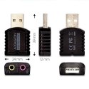 Karta dźwiękowa/Adapter dźwięku Axagon ADA-17 USB 2.0 mini 96kHz/24-bit stereo