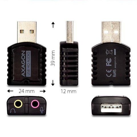 Karta dźwiękowa/Adapter dźwięku Axagon ADA-17 USB 2.0 mini 96kHz/24-bit stereo