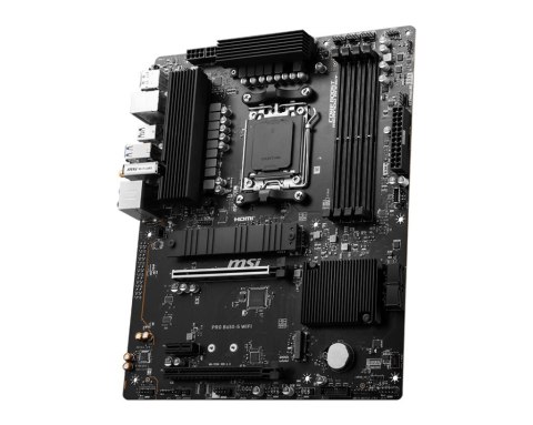 MSI | PRO B650-S WIFI | Rodzina procesorów AMD | Gniazdo procesora AM5 | DDR5 | Obsługiwane interfejsy dysków twardych SATA, M.2