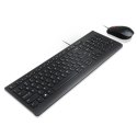 Lenovo | Black | Essential | Essential Wired Keyboard and Mouse Combo - Litewski | Zestaw klawiatura i mysz | Przewodowy | PL/LT