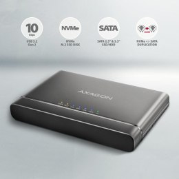 Stacja dokująca Axagon ADSA-CC USB-C 3.2 G2 - 1x SATA 6G 2,5