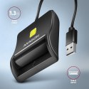 Zewnętrzny czytnik kart identyfikacyjnych Axagon CRE-SM3N Smart Card USB 2.0