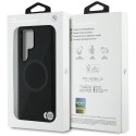 Etui BMW Leather Half Textured MagSafe do Samsung Galaxy S25 Ultra czarny