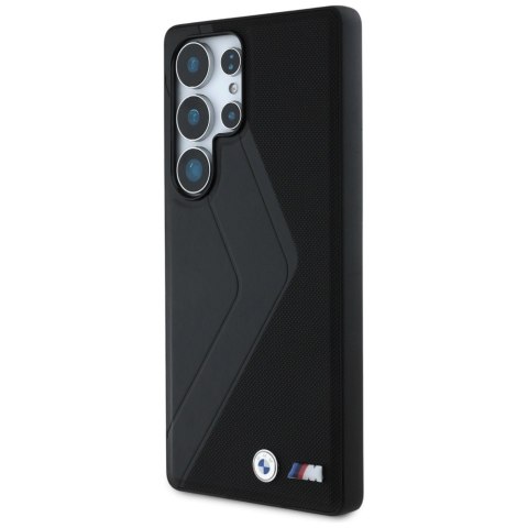 Etui BMW Leather Oversized Stripes MagSafe do Samsung Galaxy S25 Ultra czarny