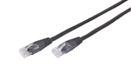 Kabel sieciowy UTP Gembird PP12-0.25M/BK kat. 5e, Patch cord RJ-45 (0,25 m)