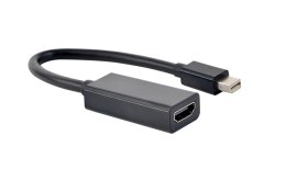 Adapter mini DisplayPort męski do HDMI żeński 4K 15 cm Gembird (czarny)