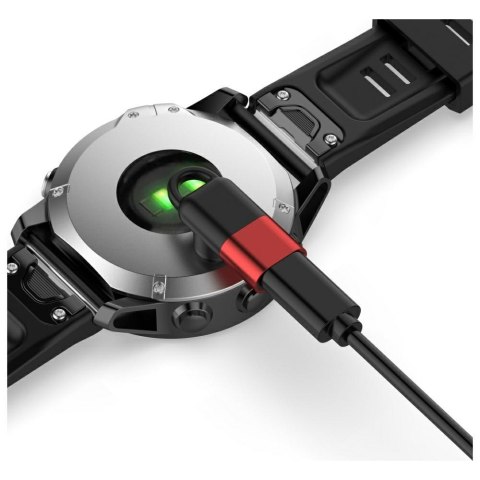 Adapter Lightning Beline do ładowania zegarków Garmin czerwony