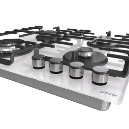 Gorenje | GTW642SYW | Płyta grzewcza | Gaz na szkle | Liczba palników/stref grzewczych 4 | Pokrętła | Biały