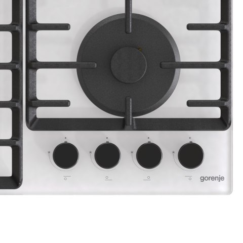 Gorenje | GTW642SYW | Płyta grzewcza | Gaz na szkle | Liczba palników/stref grzewczych 4 | Pokrętła | Biały